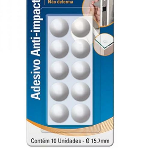Protetor adesivo anti-impacto gota 15,7 mm com 10 unidades