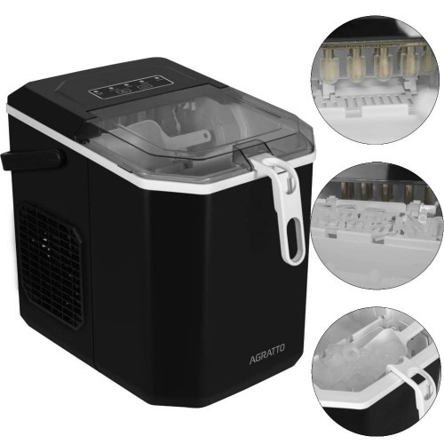 Maquina de gelo 12 Kg com sensor de cesta cheia preta - MG-01 110V Maquina de gelo 12 Kg com sensor de cesta cheia preta - MG-01 110V