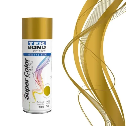 Tinta spray ouro metálico 350 ml