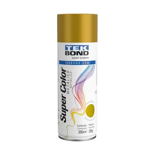 Tinta spray ouro metálico 350 ml
