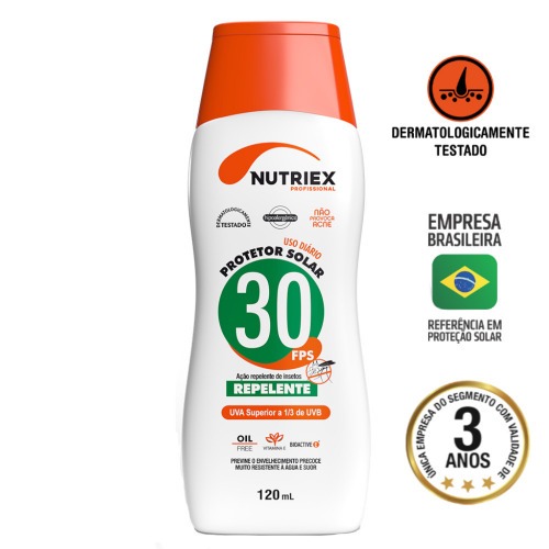 Protetor solar com repelente FPS30 120 ml Protetor solar com repelente FPS30 120 ml