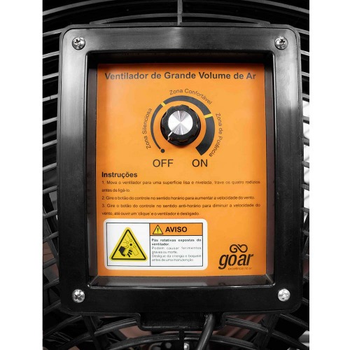 Ventilador móvel 1 metro Brushless com rodízios - Power Flow  220V Ventilador móvel 1 metro Brushless com rodízios - Power Flow  220V