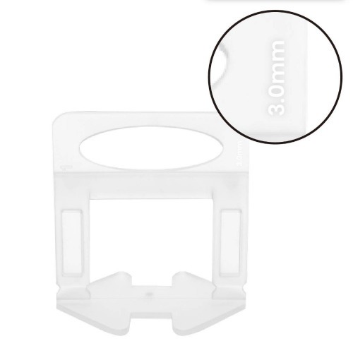 Espaçador e nivelador para piso 3,0 mm com 100 peças - BOM-5546 Espaçador e nivelador para piso 3,0 mm com 100 peças - BOM-5546