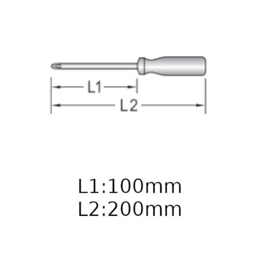 Chave phillips 3/16 x 4