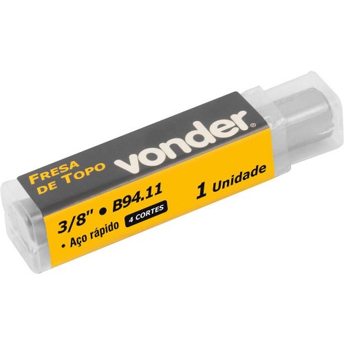 Fresa de topo em ao rpido com 4 cortes 3/8