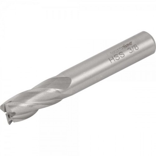 Fresa de topo em ao rpido com 4 cortes 3/8