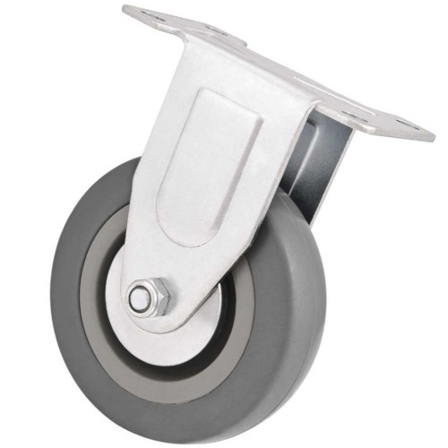 Rod�zio fixo de borracha e PVC 4