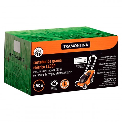 Cortador de grama elétrico 1300W corte de 35 cm com recolhedor - CE35P  110V Cortador de grama elétrico 1300W corte de 35 cm com recolhedor - CE35P  110V