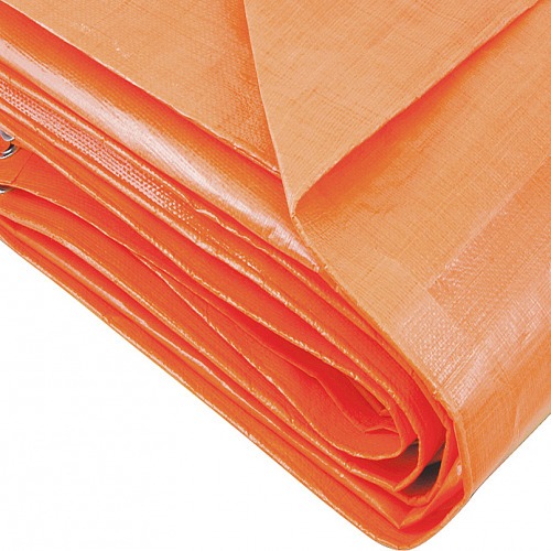 Lona reforçada de polietileno laranja 2 m x 2 m Lona reforçada de polietileno laranja 2 m x 2 m