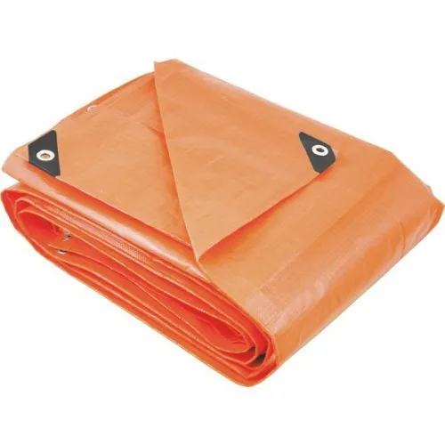 Lona reforçada de polietileno laranja 2 m x 2 m 