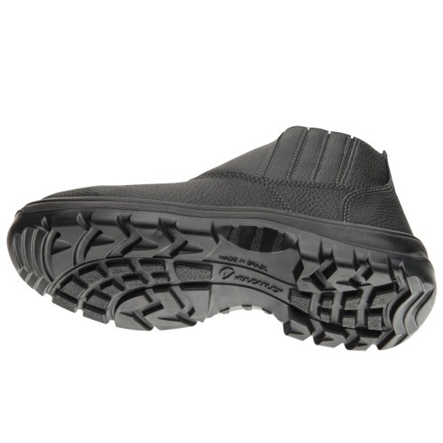 Botina bidensidade couro relax com elástico biqueira de aço - Vulcaflex Botina bidensidade couro relax com elástico biqueira de aço - Vulcaflex