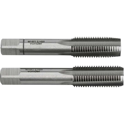 Jogo macho manual a�o r�pido 14 x 1,50 mm MB 2 pe�as