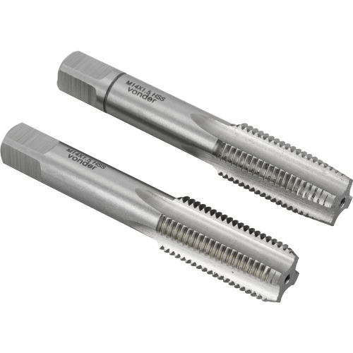 Jogo macho manual a�o r�pido 14 x 1,50 mm MB 2 pe�as