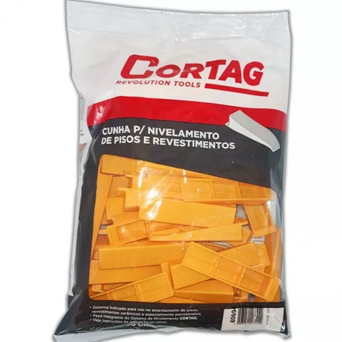 Cunha para nivelamento de revestimento e piso com 50 peas