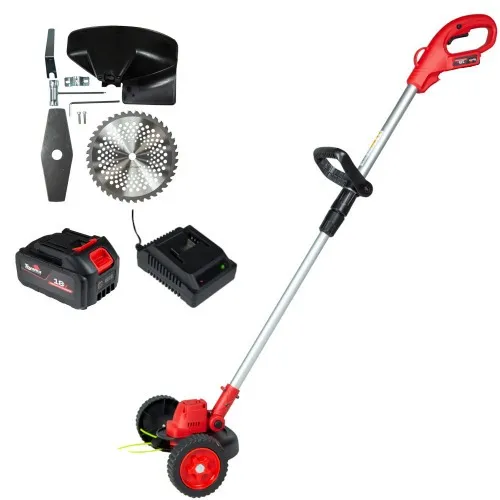 Roçadeira carrinho a bateria 18V 4Ah brushless com acessórios