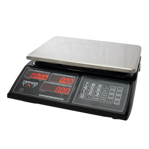 Balana digital computadora a bateria 31Kg x 5g display Led - DCRC  110V/220V