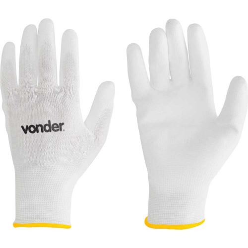 Luva de poli�ster com poliuretano tamanho 9