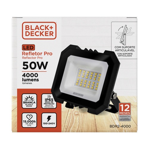 Refletor LED 100W 8000 lúmens 6500K luz branca - Pro LED  110V/220V Refletor LED 100W 8000 lúmens 6500K luz branca - Pro LED  110V/220V