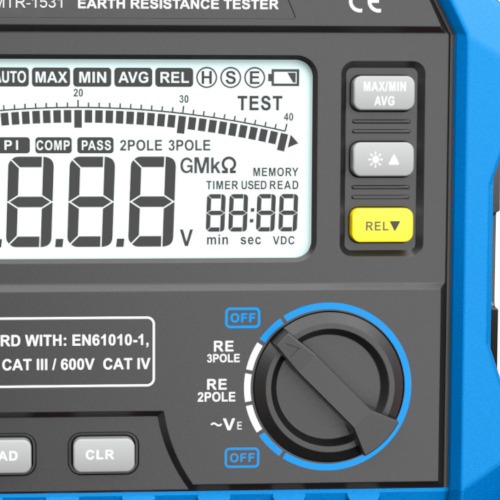 Terr�metro digital port�til CAT IV 600V -  MTR-1531