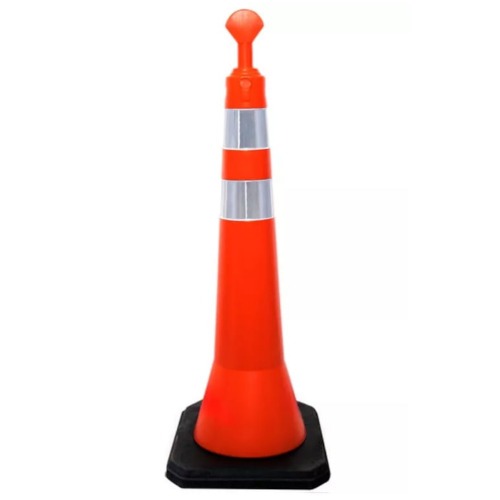 Cone balizador refletivo tipo T 1,14 m 5 kg laranja - T-TOP Cone balizador refletivo tipo T 1,14 m 5 kg laranja - T-TOP