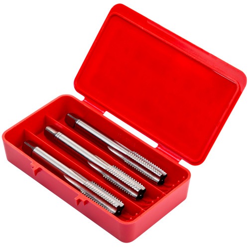 Jogo de macho manual em aço rápido 1/2 Jogo de macho manual em aço rápido 1/2