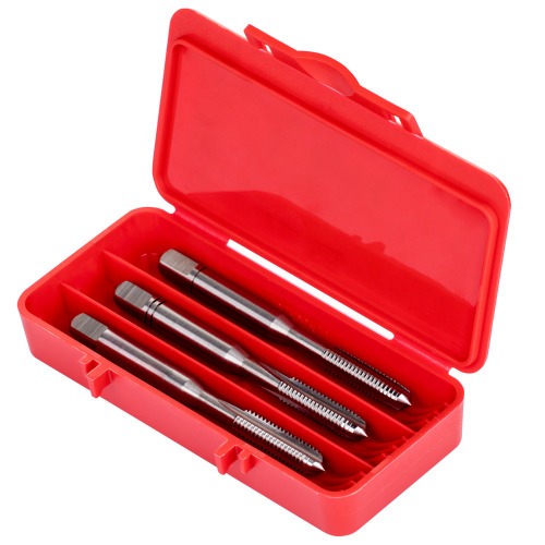 Jogo de macho manual em aço rápido 1/4 Jogo de macho manual em aço rápido 1/4