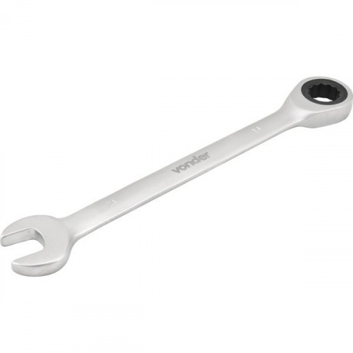 Chave combinada com catraca 15 mm de ao cromo vandio