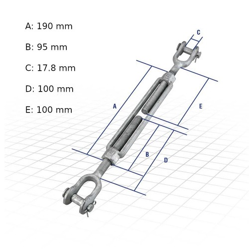 Esticador manilha/manilha 1/2