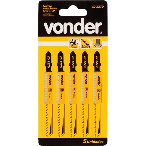 Lminas para serra tico tico 100 mm 8 dentes 5 peas - VD 127D