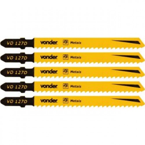 Lminas para serra tico tico 100 mm 8 dentes 5 peas - VD 127D