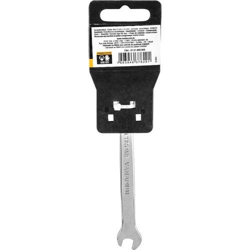 Chave fixa 8 x 9 mm a�o cromo van�dio