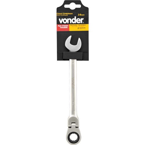 Chave combinada com catraca 14 mm cromo vanádio Chave combinada com catraca 14 mm cromo vanádio