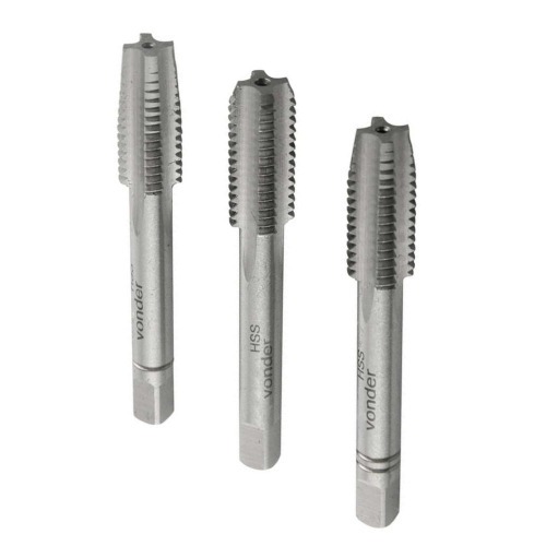 Jogo de macho manual ao rpido 6 x 1,00 mm MA com 3 peas