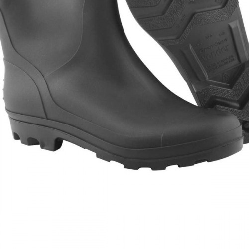 Bota de PVC preta cano médio sem forro Bota de PVC preta cano médio sem forro