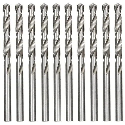 Broca de aço rápido para metal 10,0 mm DIN 338 com 10 peças