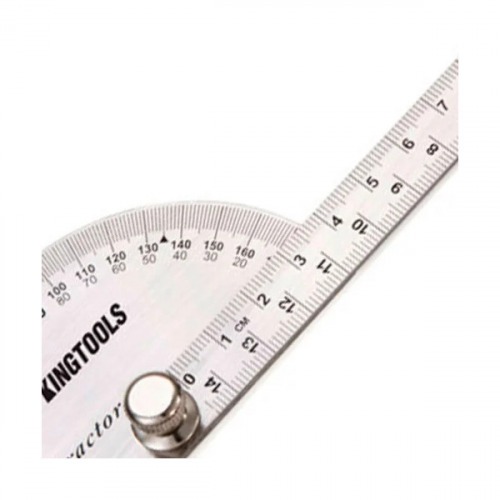 Transferidor de ângulo com régua de 0 a 180° Transferidor de ângulo com régua de 0 a 180°