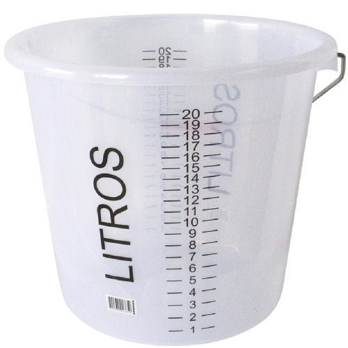 Balde plstico 20L graduado - 6681