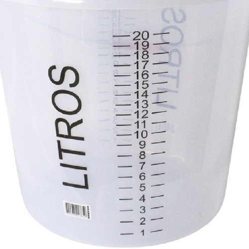 Balde plstico 20L graduado - 6681