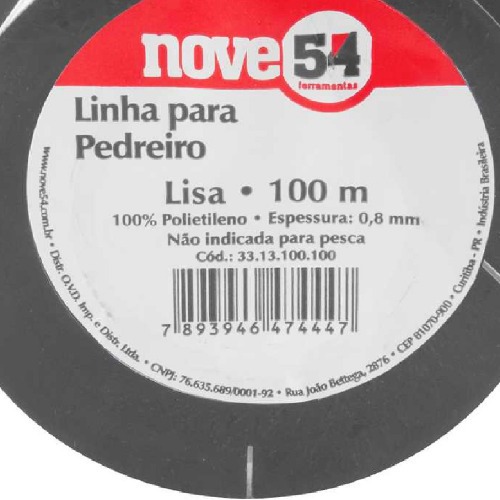 Linha lisa para pedreiro em polietileno 100 metros