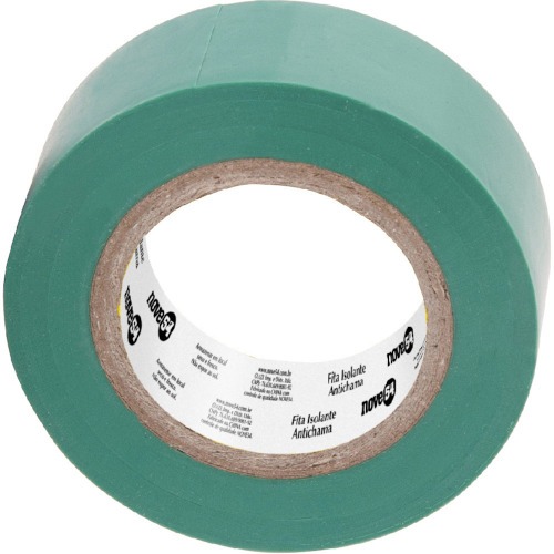 Fita isolante verde antichama 19 mm x 10 m