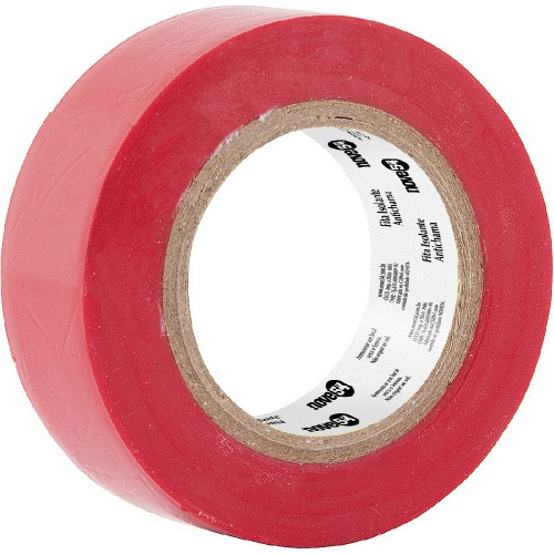 Fita isolante vermelha antichama 19 mm x 10 m