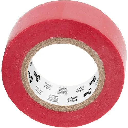 Fita isolante vermelha antichama 19 mm x 10 m