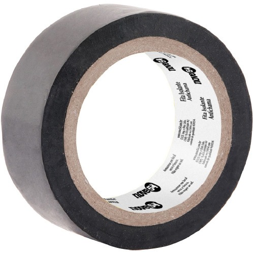Fita isolante antichama preta 19 mm x 5 m Fita isolante antichama preta 19 mm x 5 m