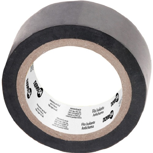 Fita isolante antichama preta 19 mm x 5 m Fita isolante antichama preta 19 mm x 5 m