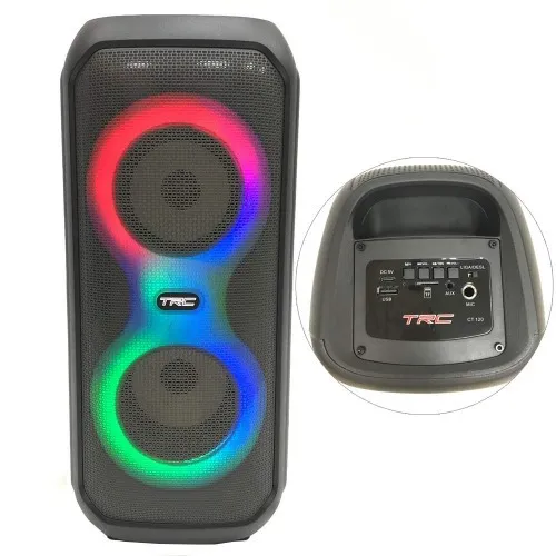 Caixa de som amplificada 120W RMS com Bluetooth TWS Radio FM - CT120
