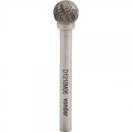 Lima rotativa esf�rica 6 mm x 6 mm com haste 3 mm - LD061
