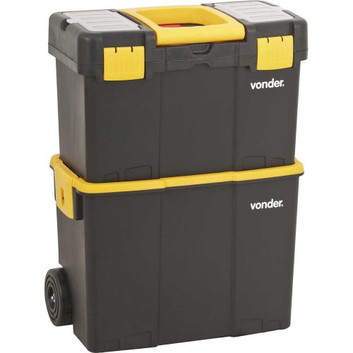 Caixa plástica para ferramentas com rodas 46 x 26 x 62,5 cm - CRV0300 Caixa plástica para ferramentas com rodas 46 x 26 x 62,5 cm - CRV0300