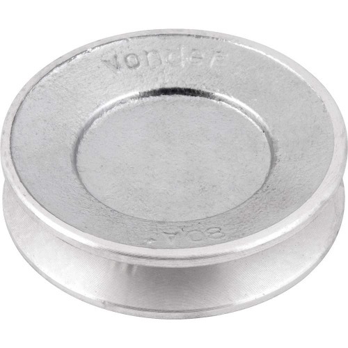 Polia de alum�nio 1 canal A-80 mm sem furo