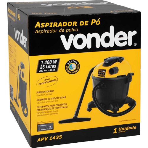 Aspirador de pó e líquidos 1400W 35 litros - APV 1435  220V Aspirador de pó e líquidos 1400W 35 litros - APV 1435  220V
