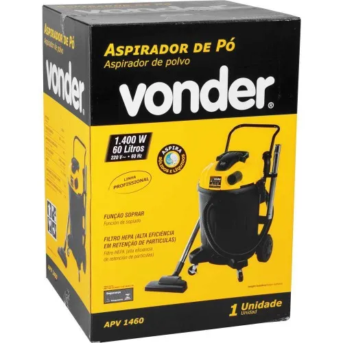 Aspirador de pó e líquidos 1400W 60 litros - APV 1460  220V